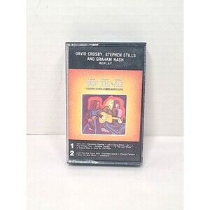 David Crosby, Stephen Stills & Graham Nash Replay Cassette Tape 1980